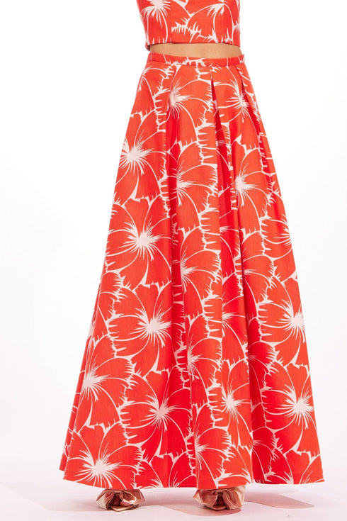 Anova Skirt-Scarlet Bloom